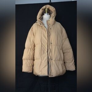 Old Navy Tan Puffer Jacket